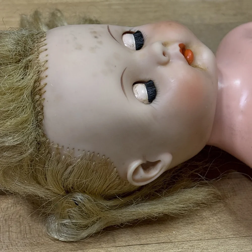 Vintage Horsman Doll Blonde Rooted Hair Sleep Eyes Vinyl Body TLC 1950s 1960s
